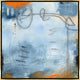 30x30 Quiet Reflection III, Framed Artwork, Gold