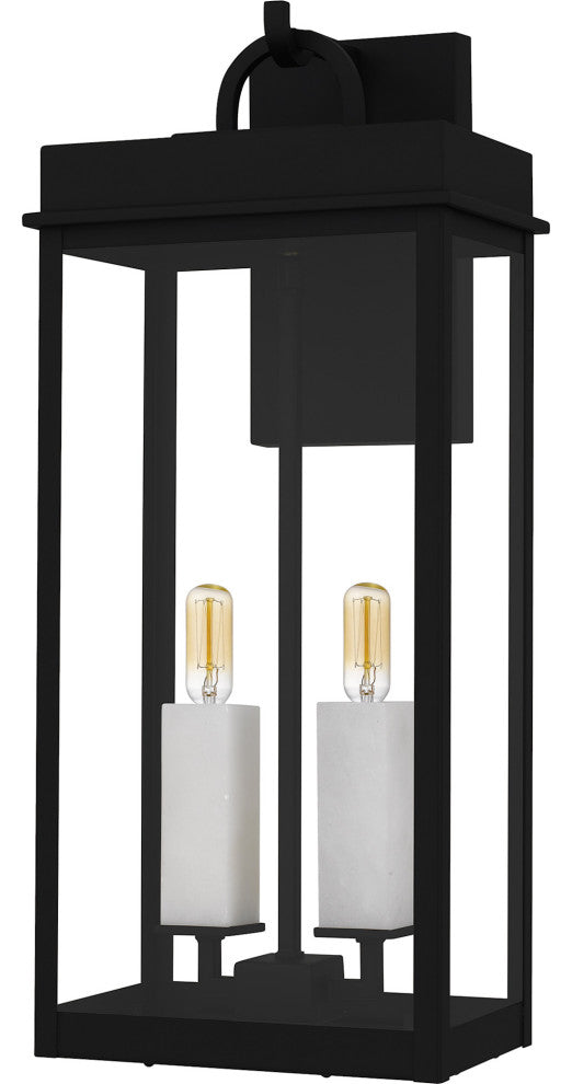Quoizel CAM8409 Carmen 2 Light 22" Tall Outdoor Wall Sconce - Matte Black