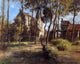 Leon Augustin L'hermitte) The Chateau d'Armentieres sur Ourcq Wrapped Canvas