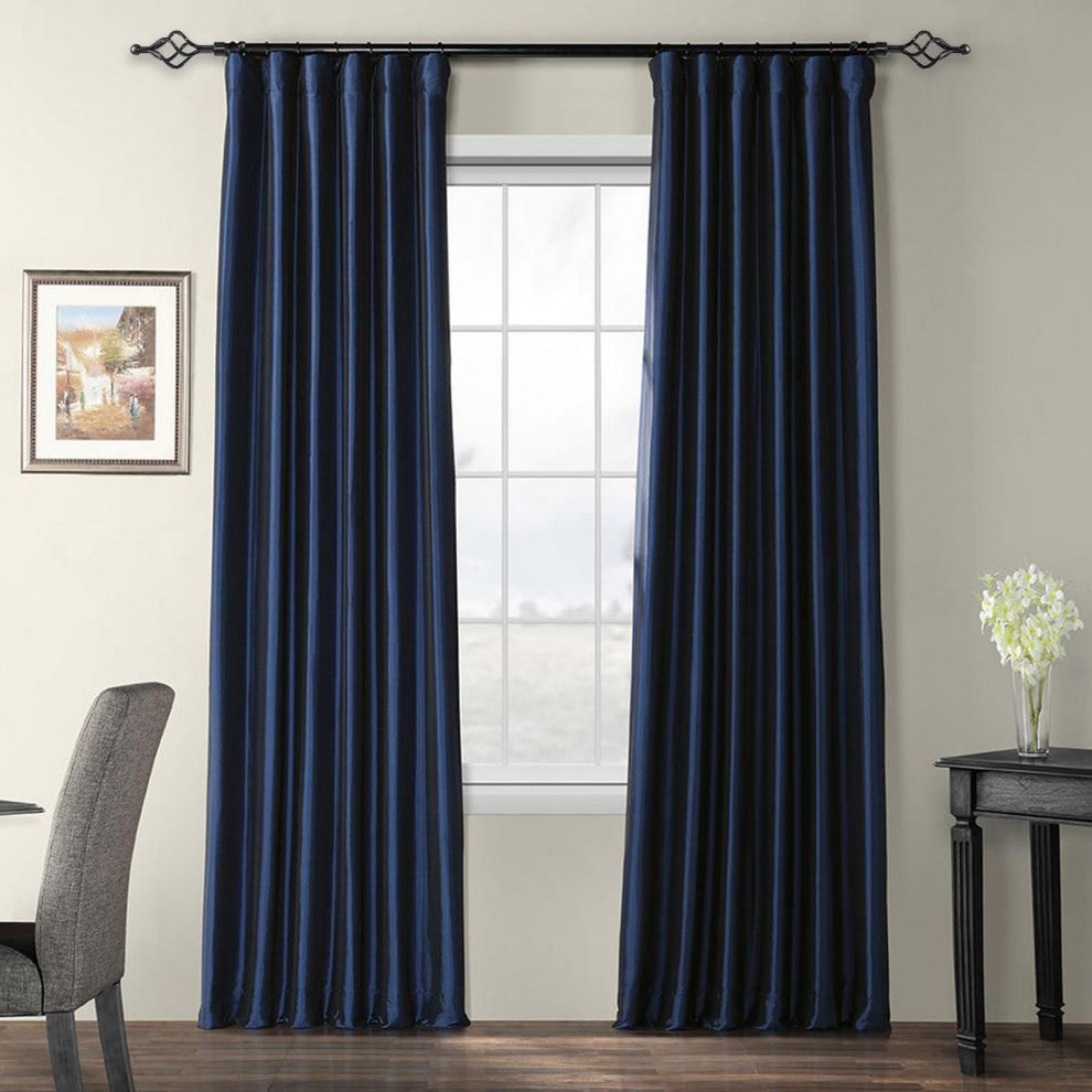1" Birdcage Drapery Curtain Rod, Black, 84"-120"