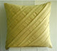 Yellow Faux Suede Fabric Pillow Covers 14"x14" - Contemporary Maple Butter