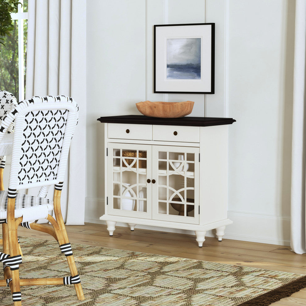 Rene 2 Door 2 Drawer Cabinet, White