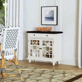 Lifestyle scene showing the cabinet in a real room environment.