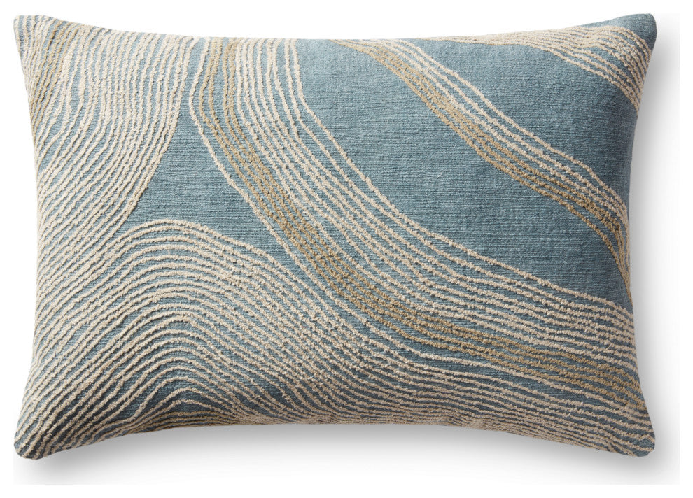 Loloi PLL0057 Blue 16" x 26" Cover Only Pillow