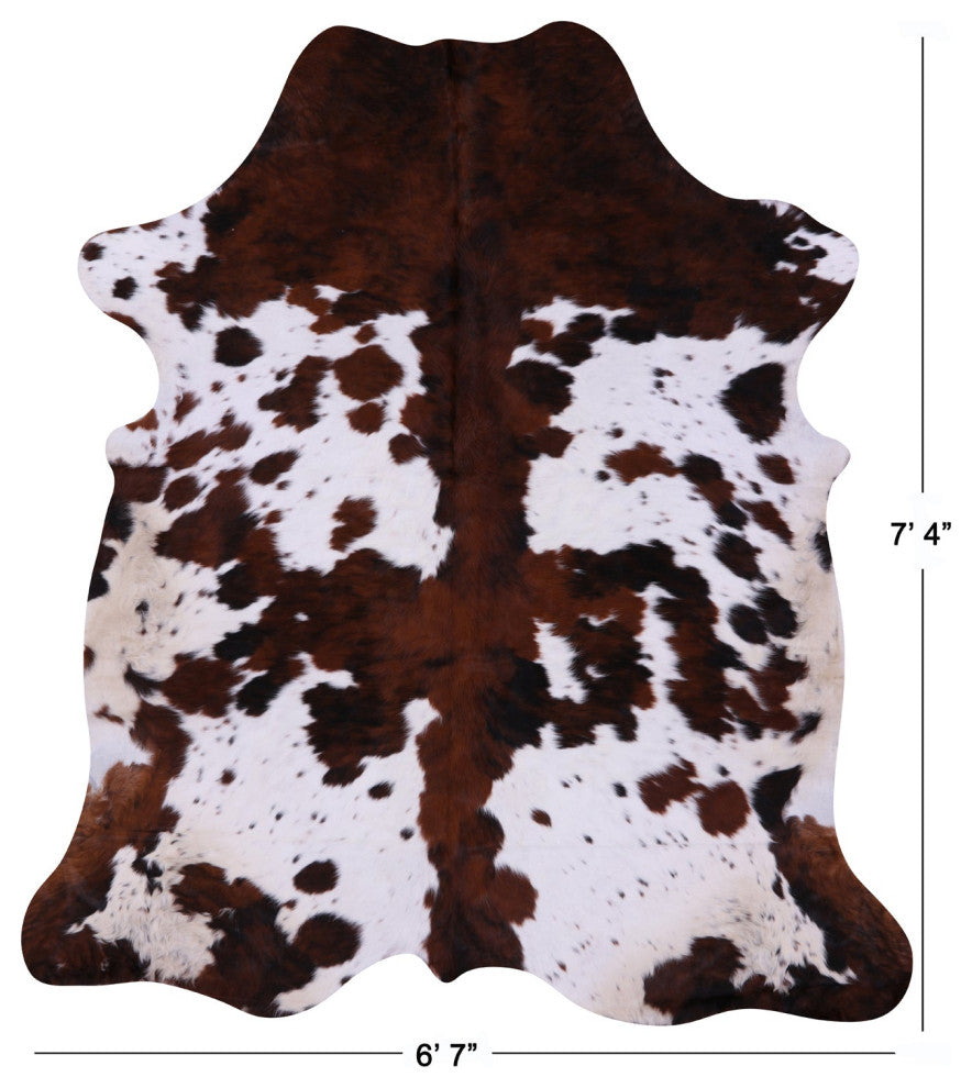 Natural Cowhide Rug 7' 4" X 6' 7" C2303