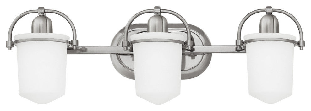 Hinkley Clancy Bath 3-Light Vanity, Brushed Nickel