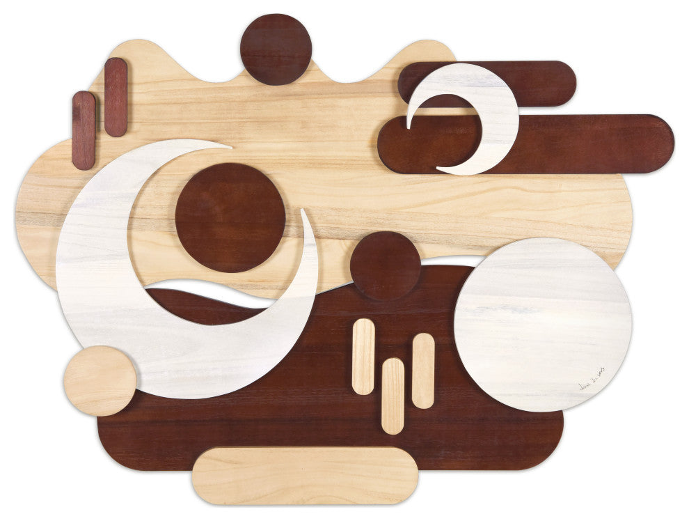 "Sands Serenade" Hand Made Wood Abstracts Wall Art, Ap-102b-4030-02