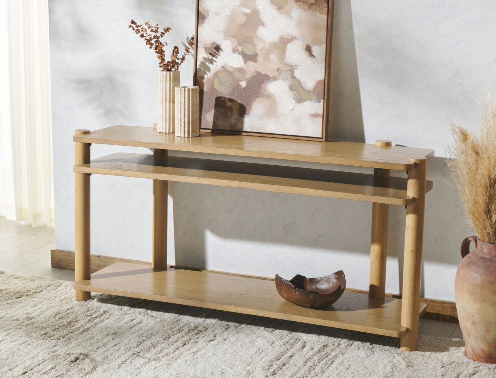 Safavieh Couture Edisyn Wood Console Table, Natural