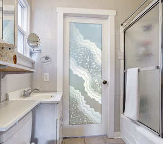 Pantry Door - Metamorphosis Peak - Oak - 24" x 80" - Book/Slab Door