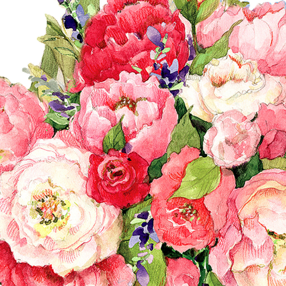 Peonies Bouquet Easter Door Decor