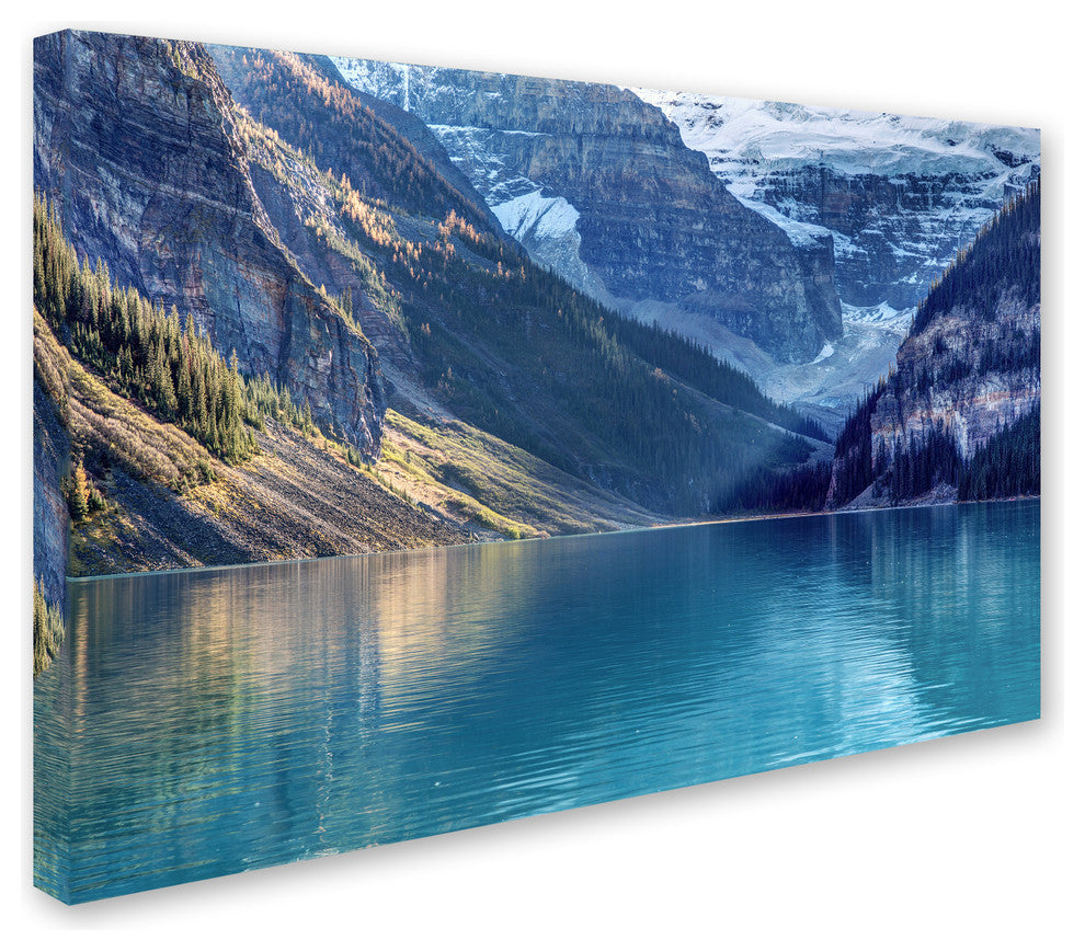 Pierre Leclerc 'Lake Louise Sunlight' Canvas Art, 19x12