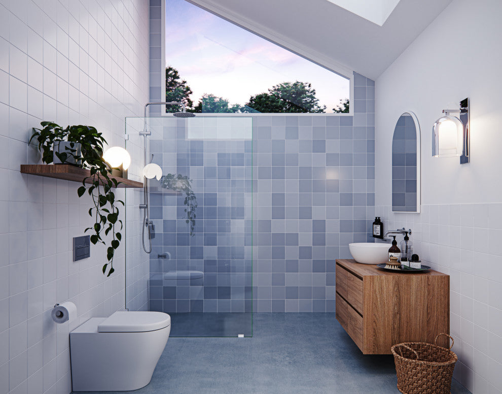 78"x45" Frameless Shower Door Single Fixed Panel, Polished Chrome