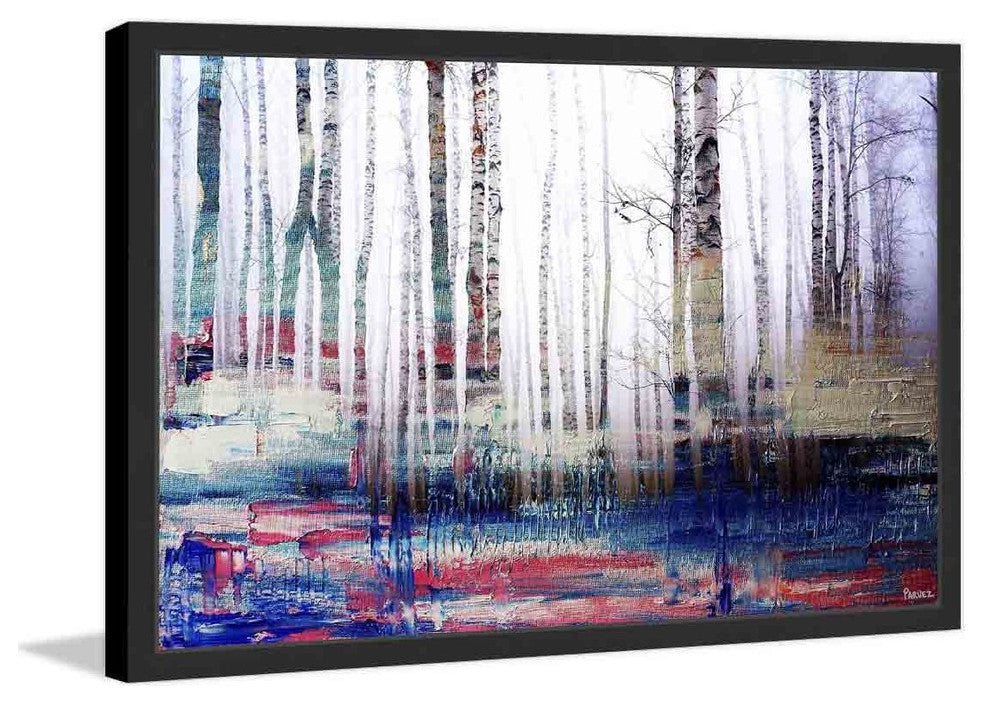 Parvez Taj "Shaded Colors" Framed Painting Print, 45"x30"