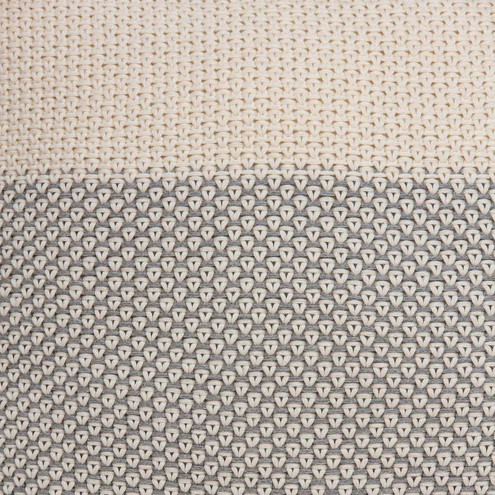 HomeRoots 20" x 0.5" x 20" Modern Transitional Tan Pillow Cover