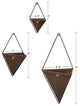 Tulla Geometric Hanging Wall Planter, Bronze 3 Piece