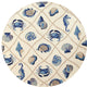 KAS Harbor 4217 Sand Seaside Area Rug, 8'x8' Round