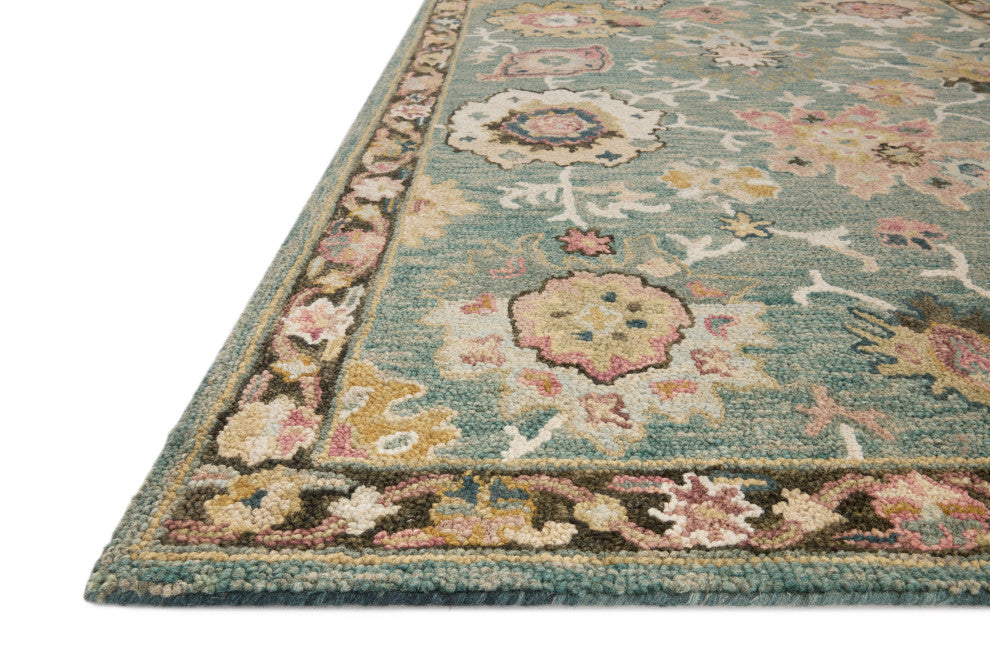 Loloi Padma Teal/Multi 8'6"x12' Area Rug