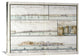 "View of The City of Three Rivers In Canada" Artwork, 36"x27"