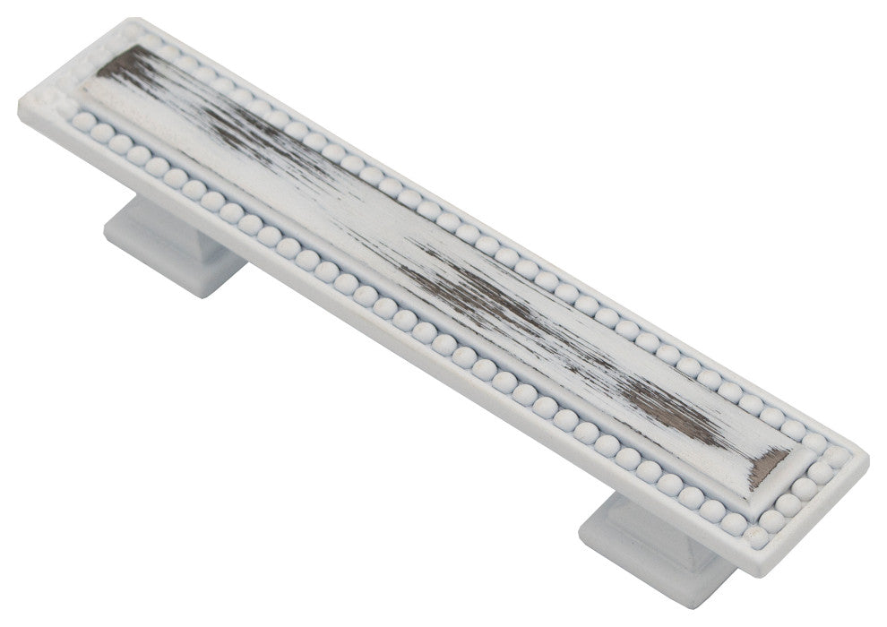Perlina Pull, Distressed White, 4" Pull
