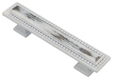 Perlina Pull, Distressed White, 4" Pull