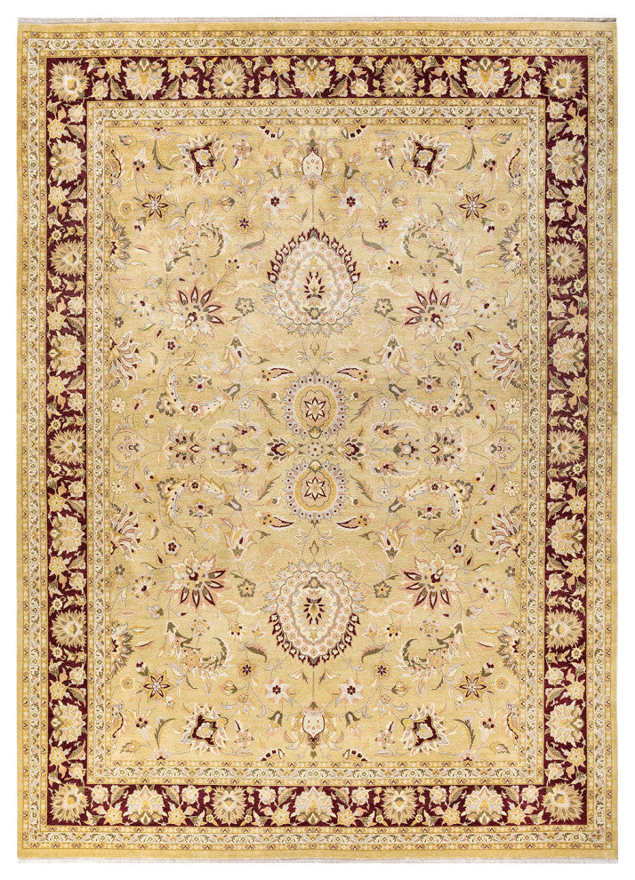 Mogul, One-of-a-Kind Hand-Knotted Area Rug Yellow, 9'2"x12'5"