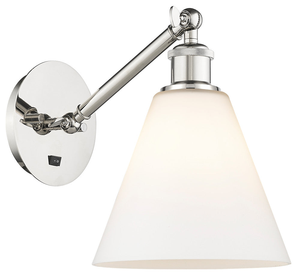 Innovations 317-1W-PN-GBC-81-LED 1-Light Sconce, Polished Nickel