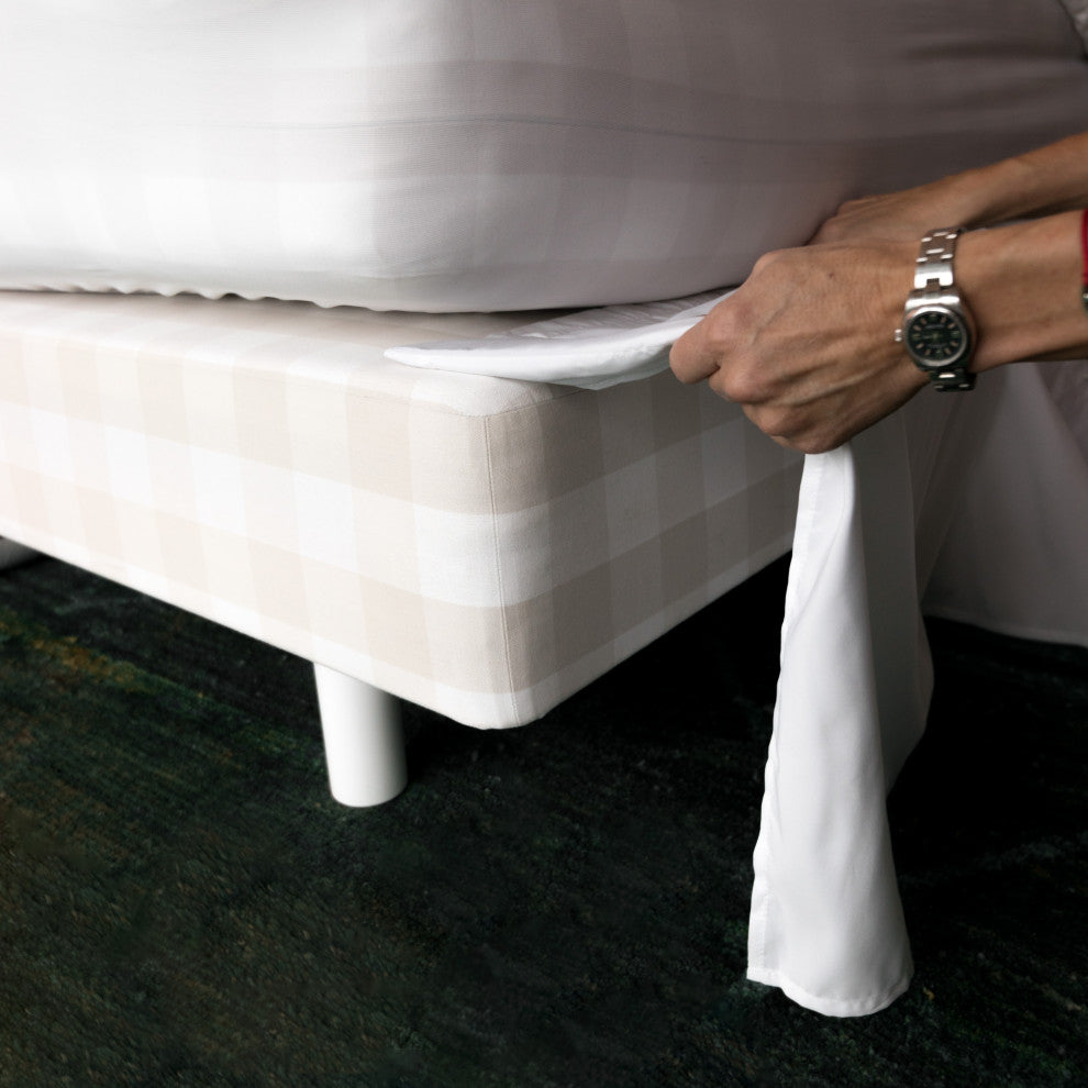 Polyester 14" Drop Pleated, Full, White