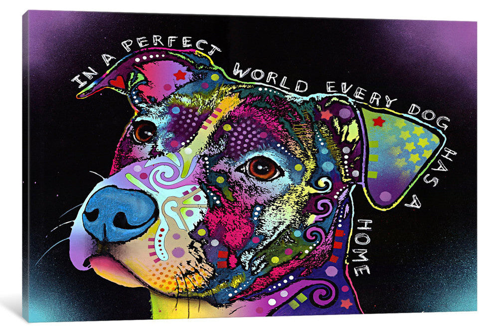 "In A Perfect World" Wrapped Canvas Art Print, 26x18x1.5