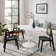 Modway Lippa 54" Oval Artificial Marble Dining Table, White