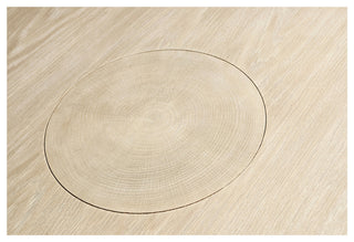 Organic Modern Oak Pedestal Dining Table