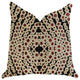 Scarlet Gem Luxury Throw Pillow in Red and Black, 24"x24"