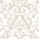 Stripes And Damasks, Classic Damask Stripes White, Cream Wallpaper Roll