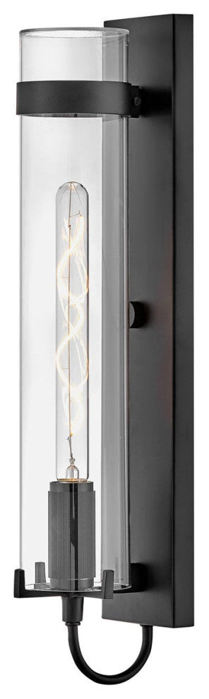 Hinkley Ryden 24" Large Vintage Industrial Outdoor Wall Sconce, Black