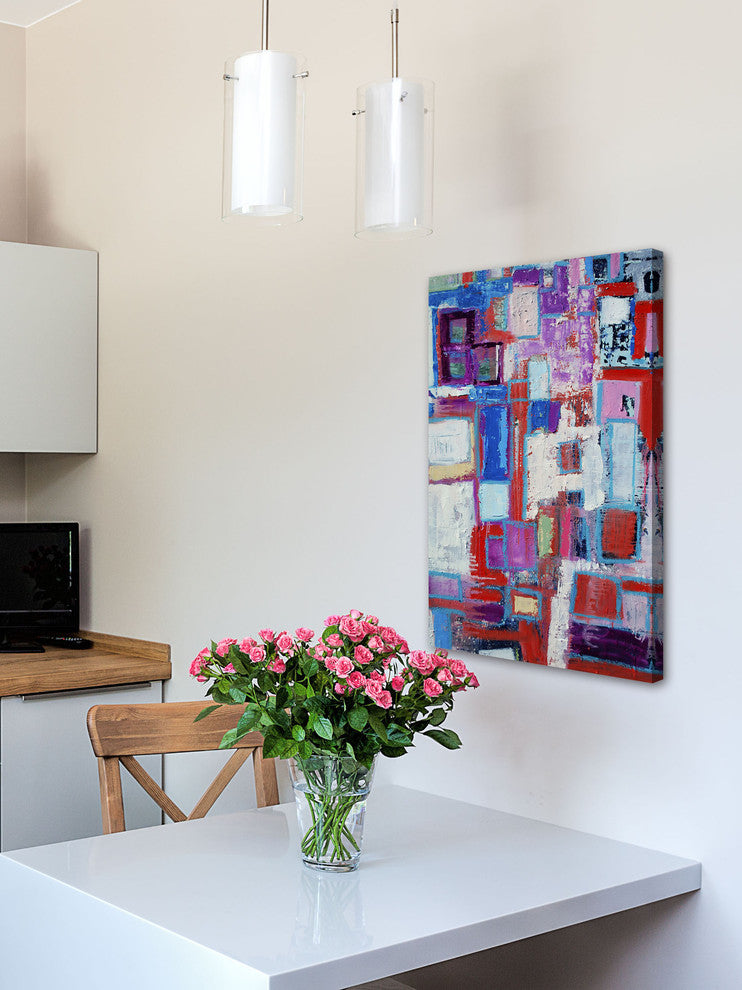 "Ethereal" Painting Print on Wrapped Canvas, 24"x36"