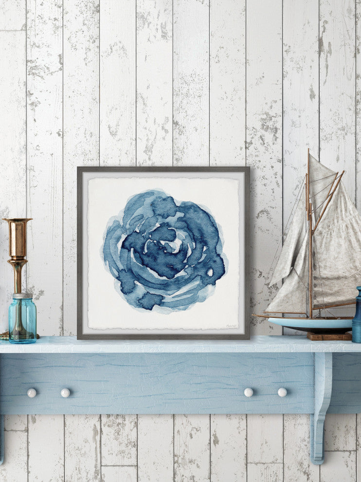 "Spiral Maze" Framed Painting Print, 18x18