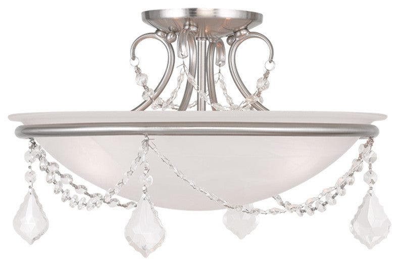Chesterfield and Pennington Ceiling Mount, Brushed Nickel