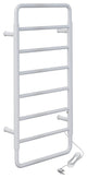 Ivy 8-Bar Electric Towel Warmer, Matte White
