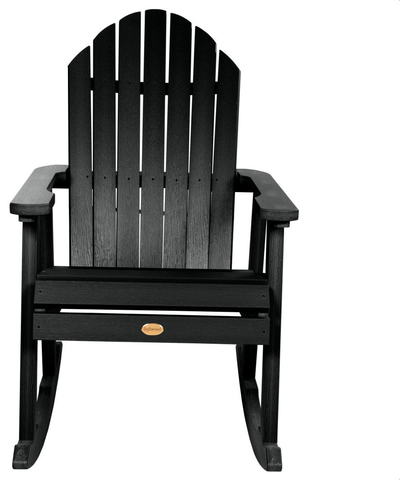 Hamilton Rocking Chair, Weathered Acorn, Black
