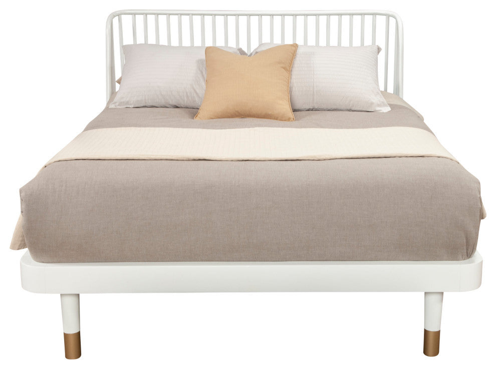 Madelyn California King Slat Back Platform Bed