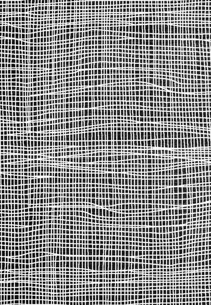 Verve Modern Area Rug, Black/White, 7'10"X10'10"
