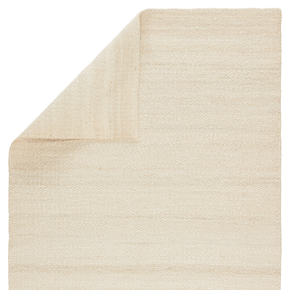 Jaipur Living Hutton Natural Solid White Area Rug, 5'x8'