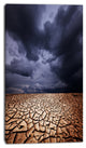 Dramatic Cloudy Sky over Drought Land, Landscape Canvas Art, 16"x32"