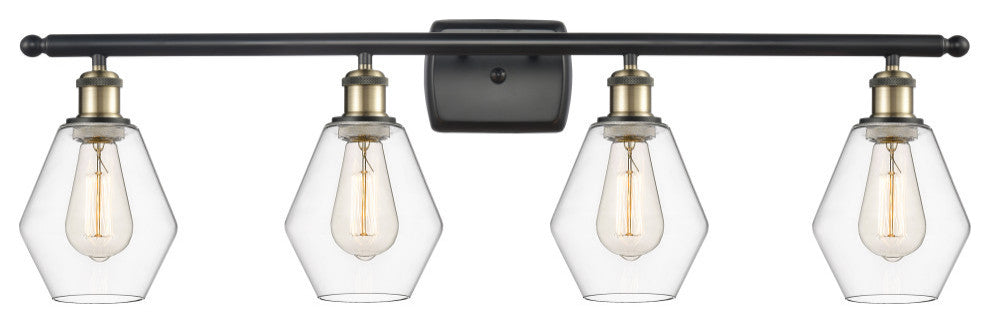 Innovations 516-4W-BAB-G652-6-LED 4-Light Bath Vanity Light, Black Antique Brass