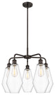 Cindyrella 5-Light 25" Stem Chandelier, Oil Rubbed Bronze, Clear Shade