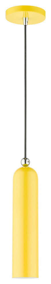 Shiny Yellow Mid Century Modern, Minimal, Urban, Scandinavian Pendant