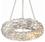 Crystorama Lighting Group 535 Broche 18"W 6 Light Ring Chandelier - Antique