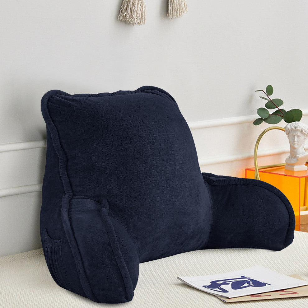 Supersoft Bedrest Lounger Backrest With DIY Filling, Navy