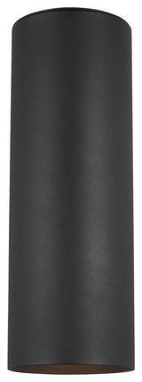 Outdoor Cylinders 2-Light Outdoor Wall Lantern, Black