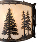 12 Wide Tall Pines Wall Sconce