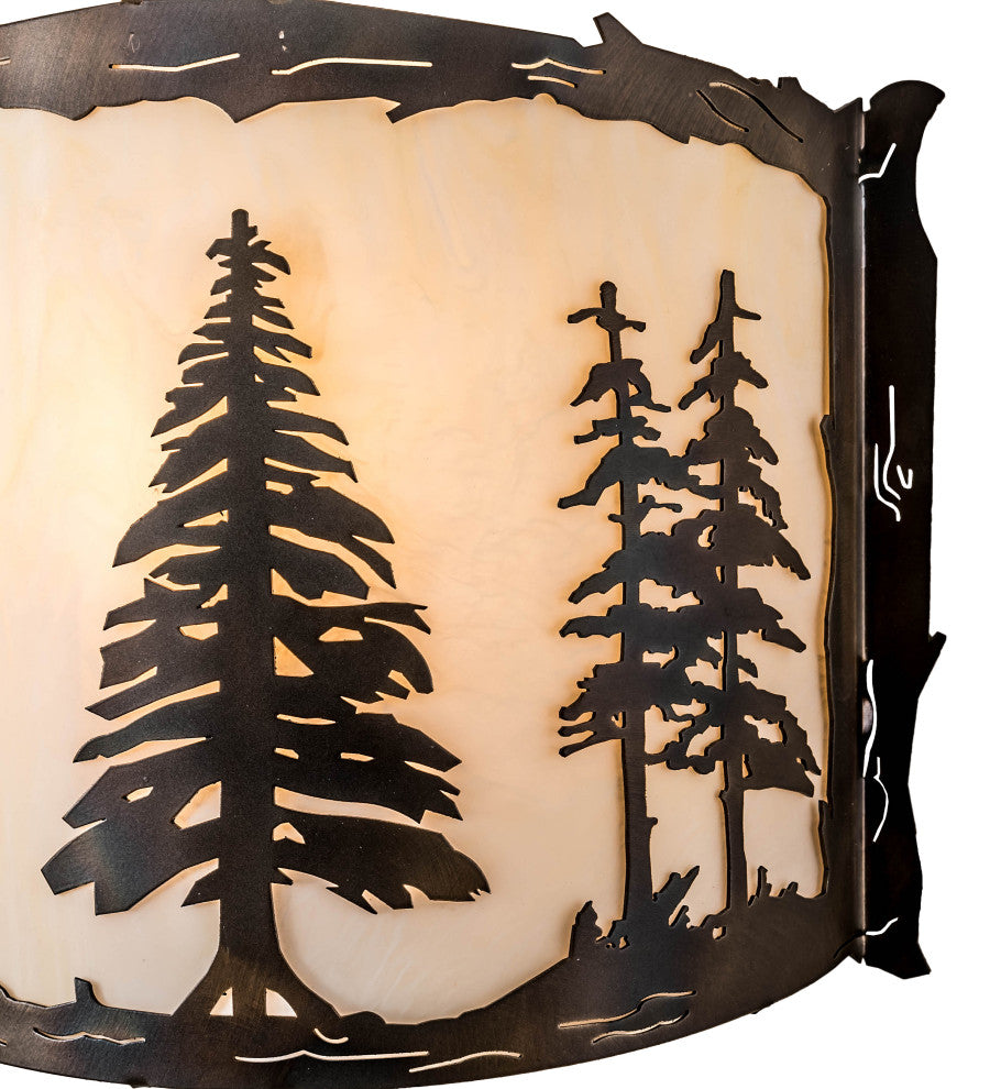 12 Wide Tall Pines Wall Sconce